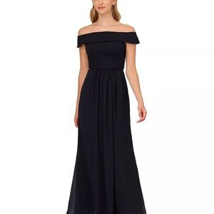 Elegant Off-Shoulder Black Dress